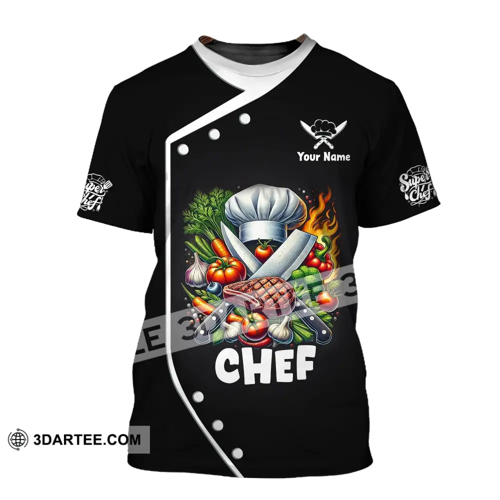 Unisex Shirt Custom Name Chef T-Shirt Hoodie Long Sleeve / S T-Shirt