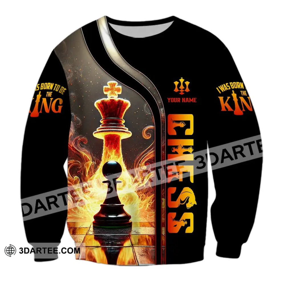 Unisex Shirt Custom Name Chess Gift For Lover Long Sleeve / S T-Shirt