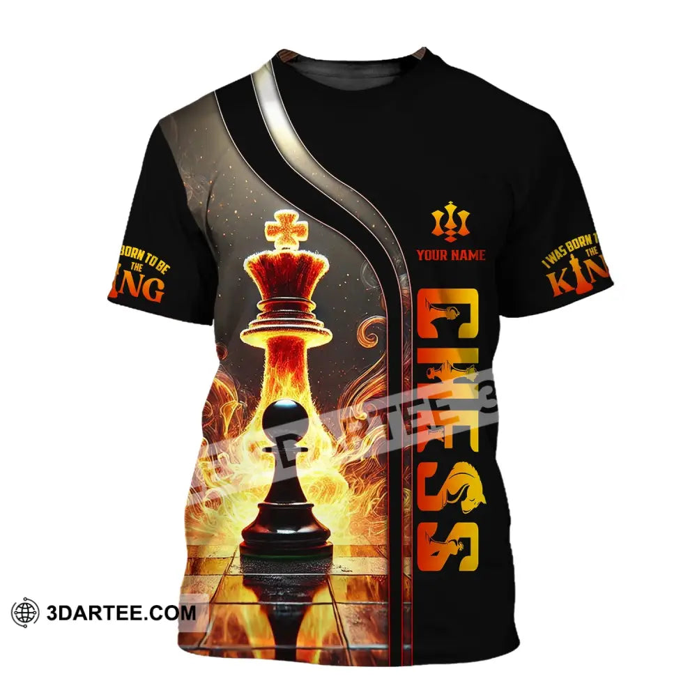 Unisex Shirt Custom Name Chess Gift For Lover T-Shirt / S T-Shirt