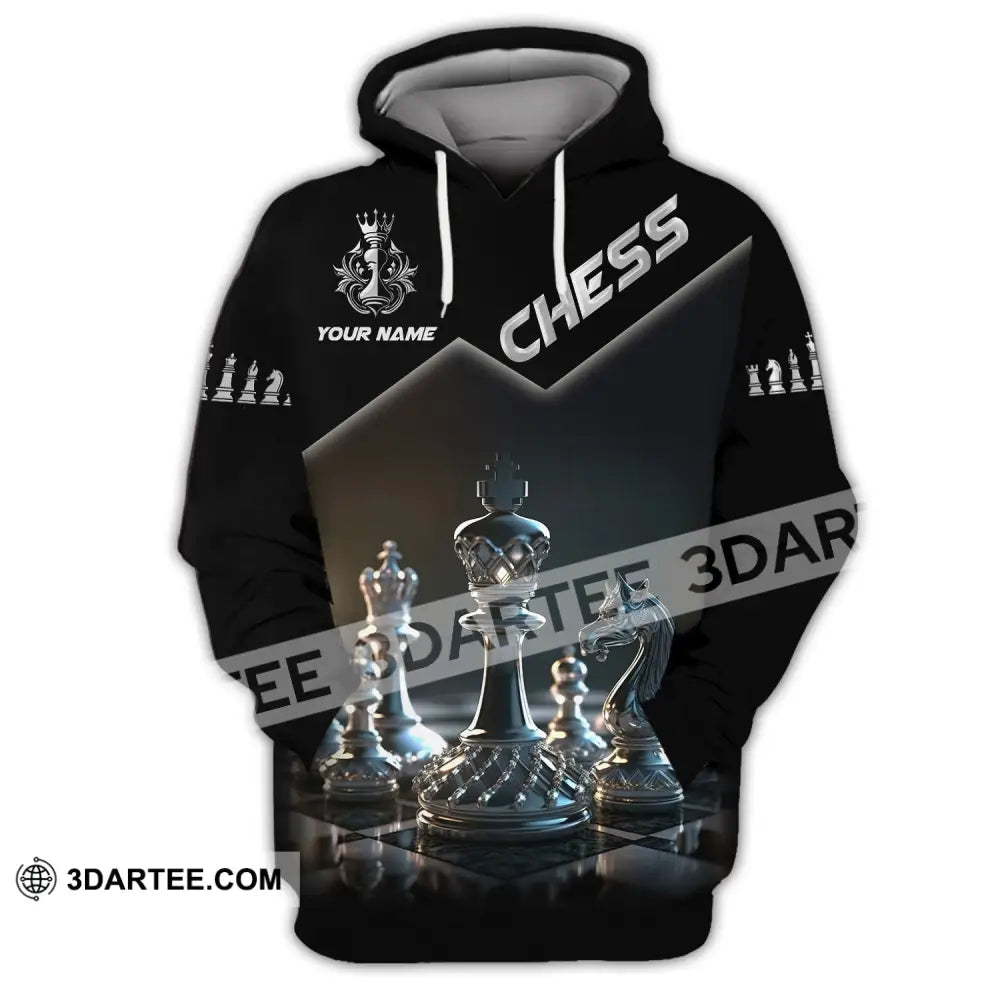 Unisex Shirt Custom Name Chess T-Shirt For Club Lover Clothing Hoodie / S