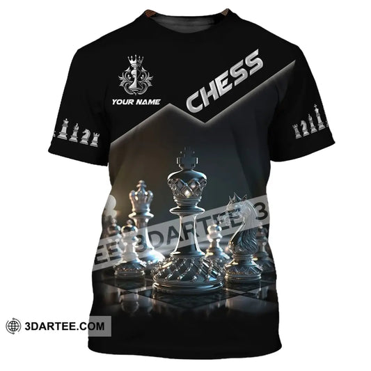 Unisex Shirt Custom Name Chess T-Shirt For Club Lover Clothing / S