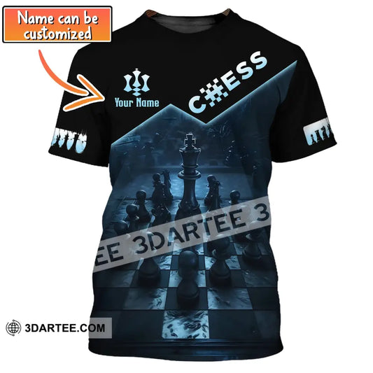 Unisex Shirt Custom Name Chess T-Shirt Game