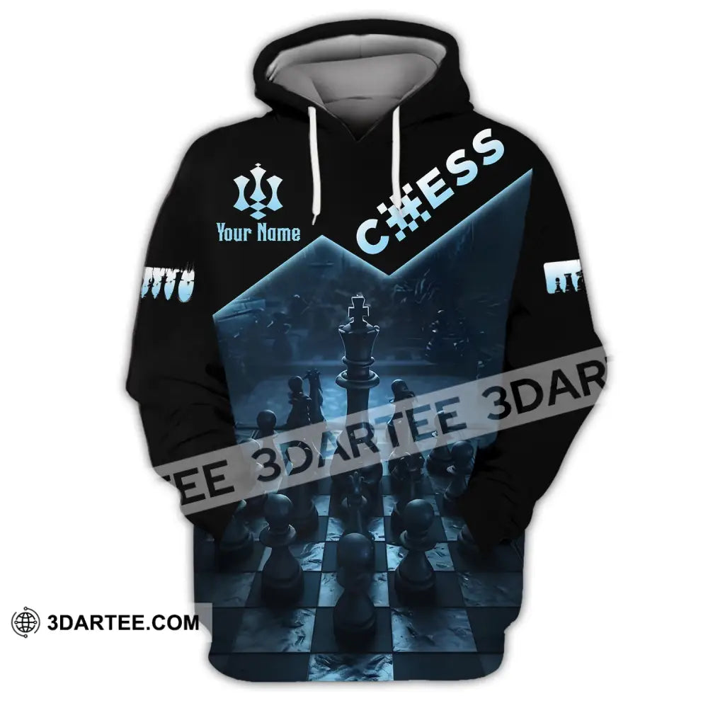 Unisex Shirt Custom Name Chess T-Shirt Game Hoodie / S