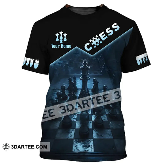 Unisex Shirt Custom Name Chess T-Shirt Game / S