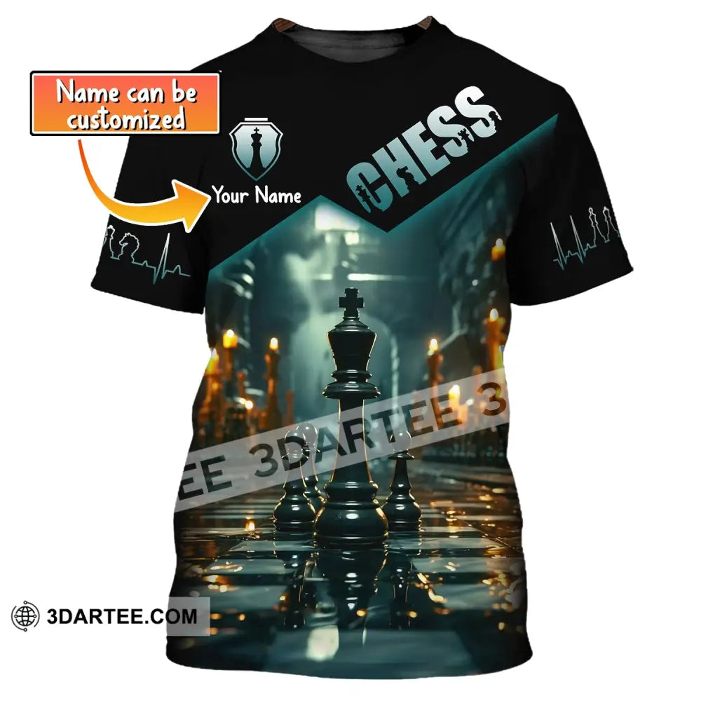 Unisex Shirt Custom Name Chess T-Shirt Player Club Checkmate