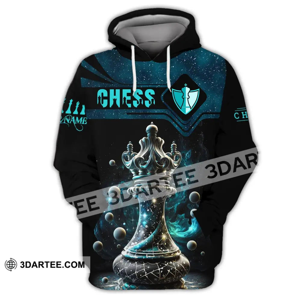 Unisex Shirt Custom Name Chess T-Shirt Player Club Checkmate Hoodie / S