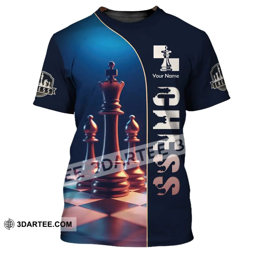 Unisex Shirt Custom Name Chess T-Shirt Player Club Checkmate Polo / S