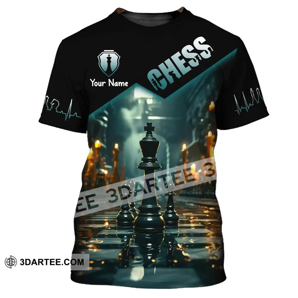 Unisex Shirt Custom Name Chess T-Shirt Player Club Checkmate / S