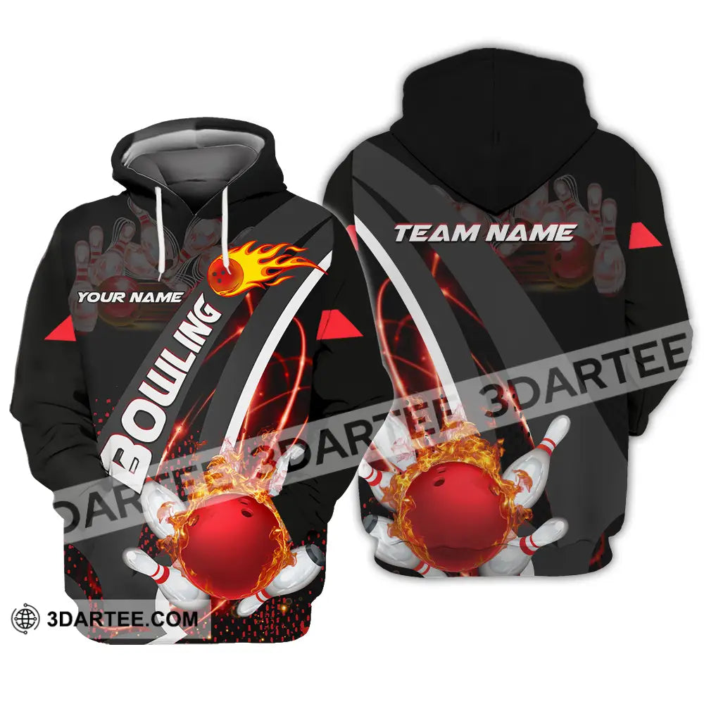 Unisex Shirt - Custom Name Classic Bowling Lover Hoodie / S T-Shirt