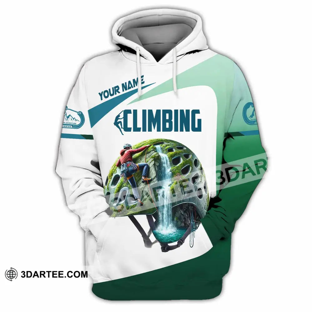 Unisex Shirt Custom Name Climbing Gift For Lover Hoodie / S T-Shirt