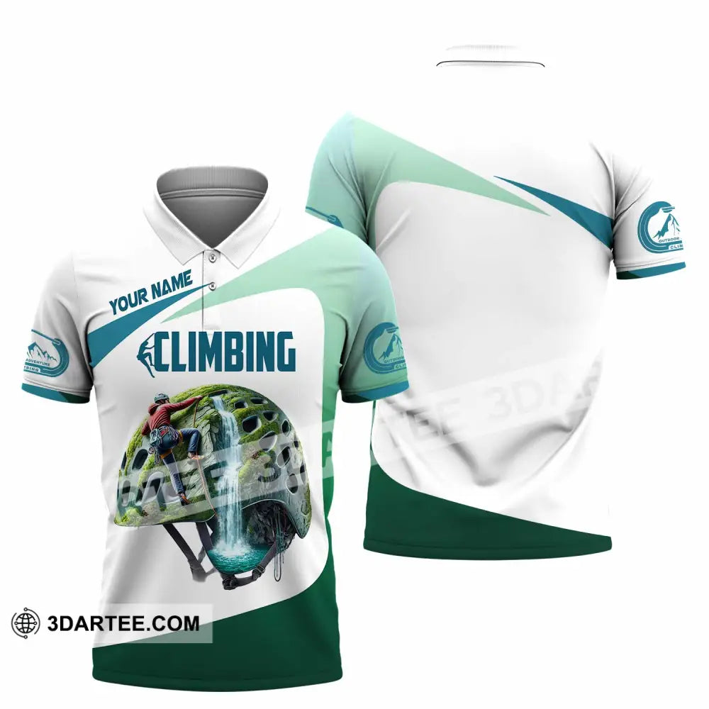 Unisex Shirt Custom Name Climbing Gift For Lover Polo / S T-Shirt
