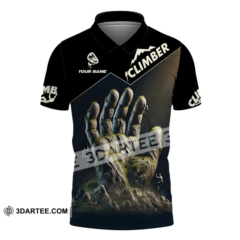 Unisex Shirt Custom Name Climbing Gift For Lover Polo / S T-Shirt
