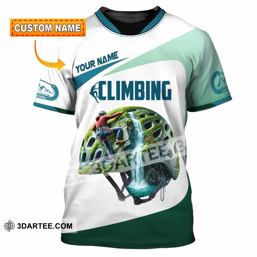 Unisex Shirt Custom Name Climbing Gift For Lover T-Shirt