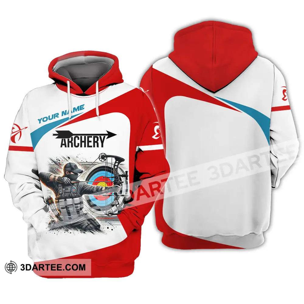 Unisex Shirt - Custom Name Color Sport Archery Lover Hoodie / S T-Shirt