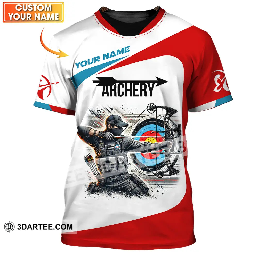 Unisex Shirt - Custom Name Color Sport Archery Lover T-Shirt