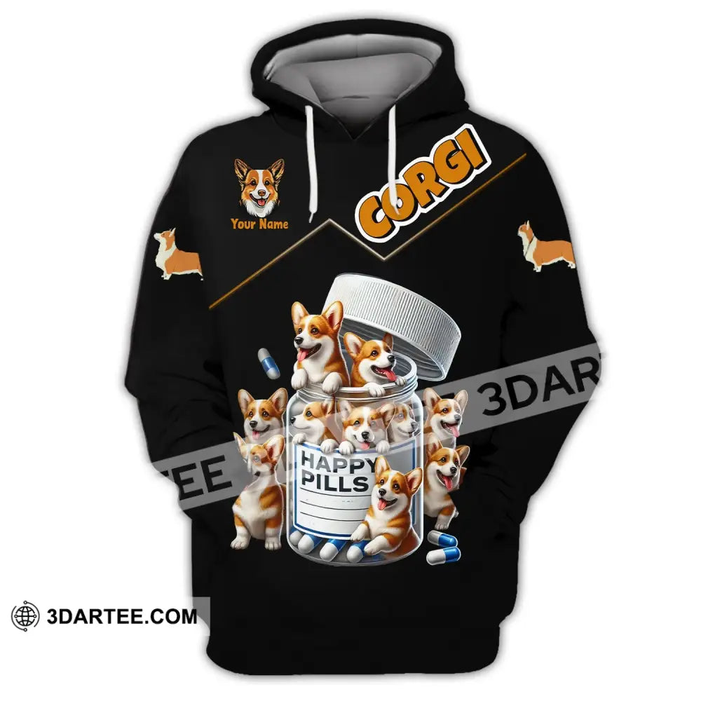 Unisex Shirt - Custom Name Corgi Lover Hoodie / S T-Shirt