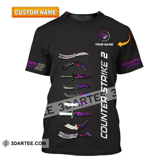 Unisex Shirt - Custom Name Counter Strike 2 T-Shirt