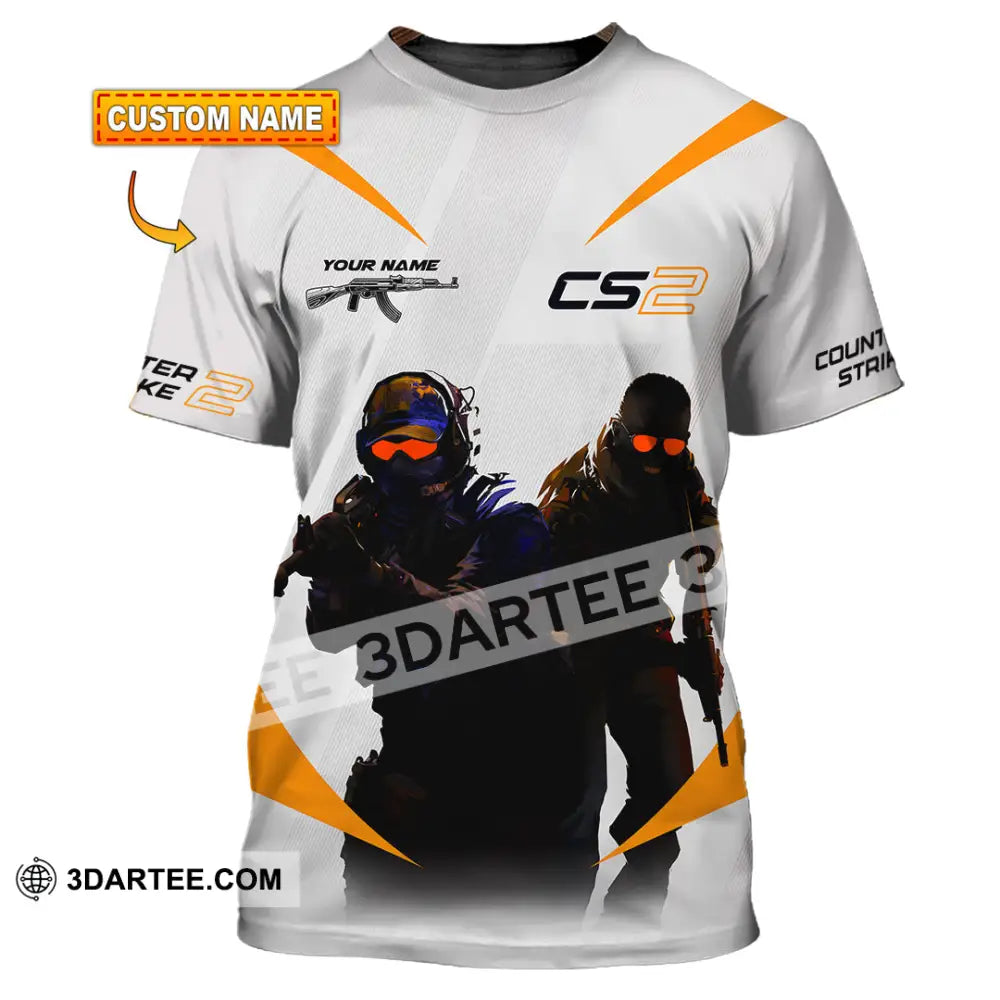 Unisex Shirt Custom Name Counter Strike Game T-Shirt Gamer Gift T-Shirt