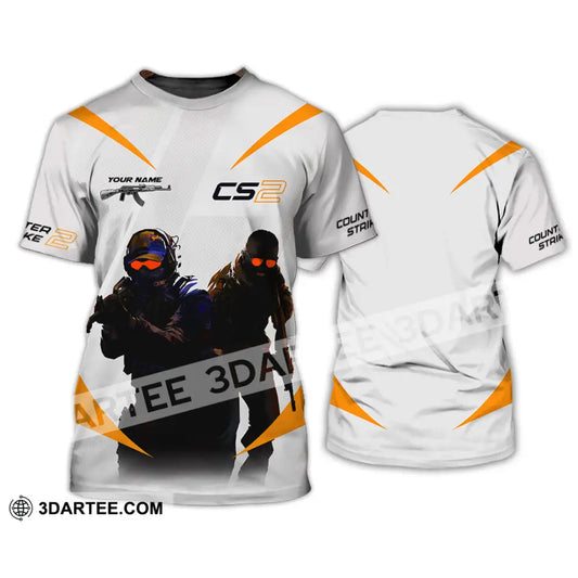 Unisex Shirt Custom Name Counter Strike Game T-Shirt Gamer Gift / S T-Shirt