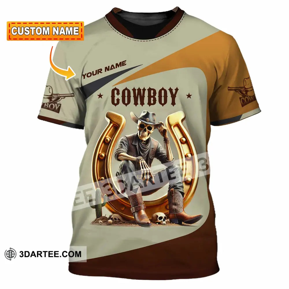 Unisex Shirt Custom Name Cowboy Lover T-Shirt T-Shirt