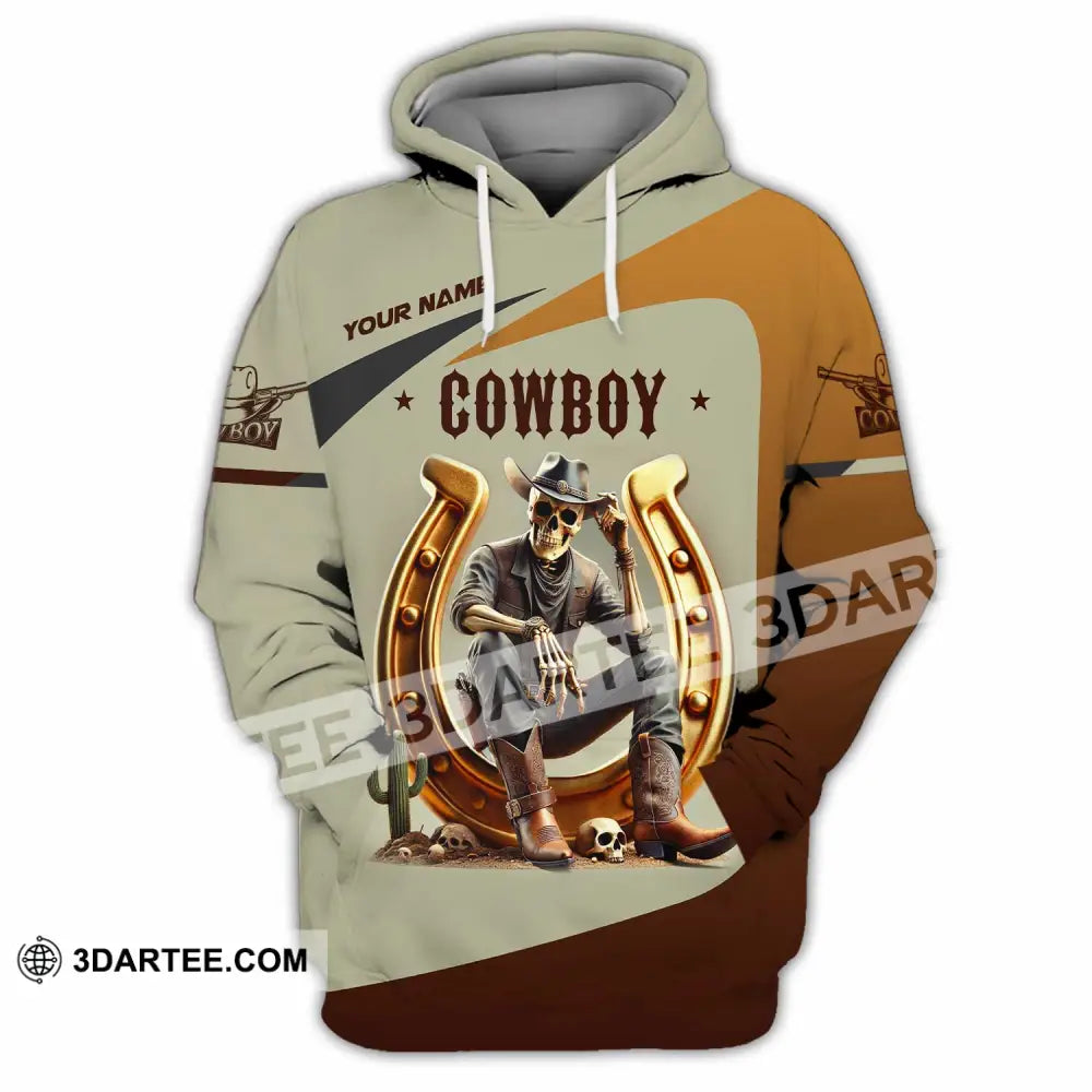 Unisex Shirt Custom Name Cowboy Lover T-Shirt Hoodie / S T-Shirt