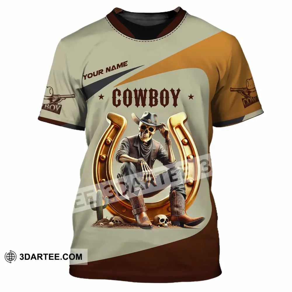 Unisex Shirt Custom Name Cowboy Lover T-Shirt / S T-Shirt