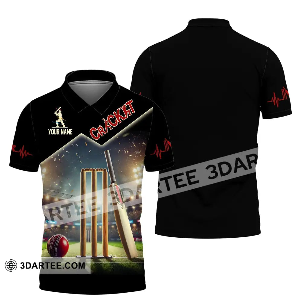 Unisex Shirt Custom Name Cricket Club Uniform Hoodie T-Shirt Polo / S