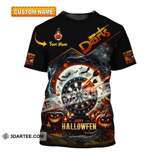 Unisex Shirt Custom Name Dart Halloween Darts T-Shirt Gift For Lover Gamer T-Shirt