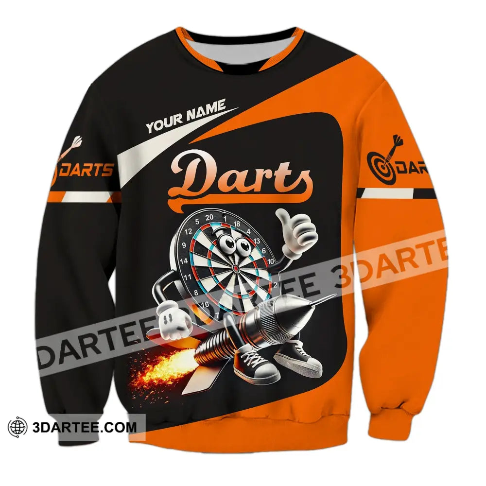 Unisex Shirt Custom Name Dart Lover T-Shirt Long Sleeve / S T-Shirt