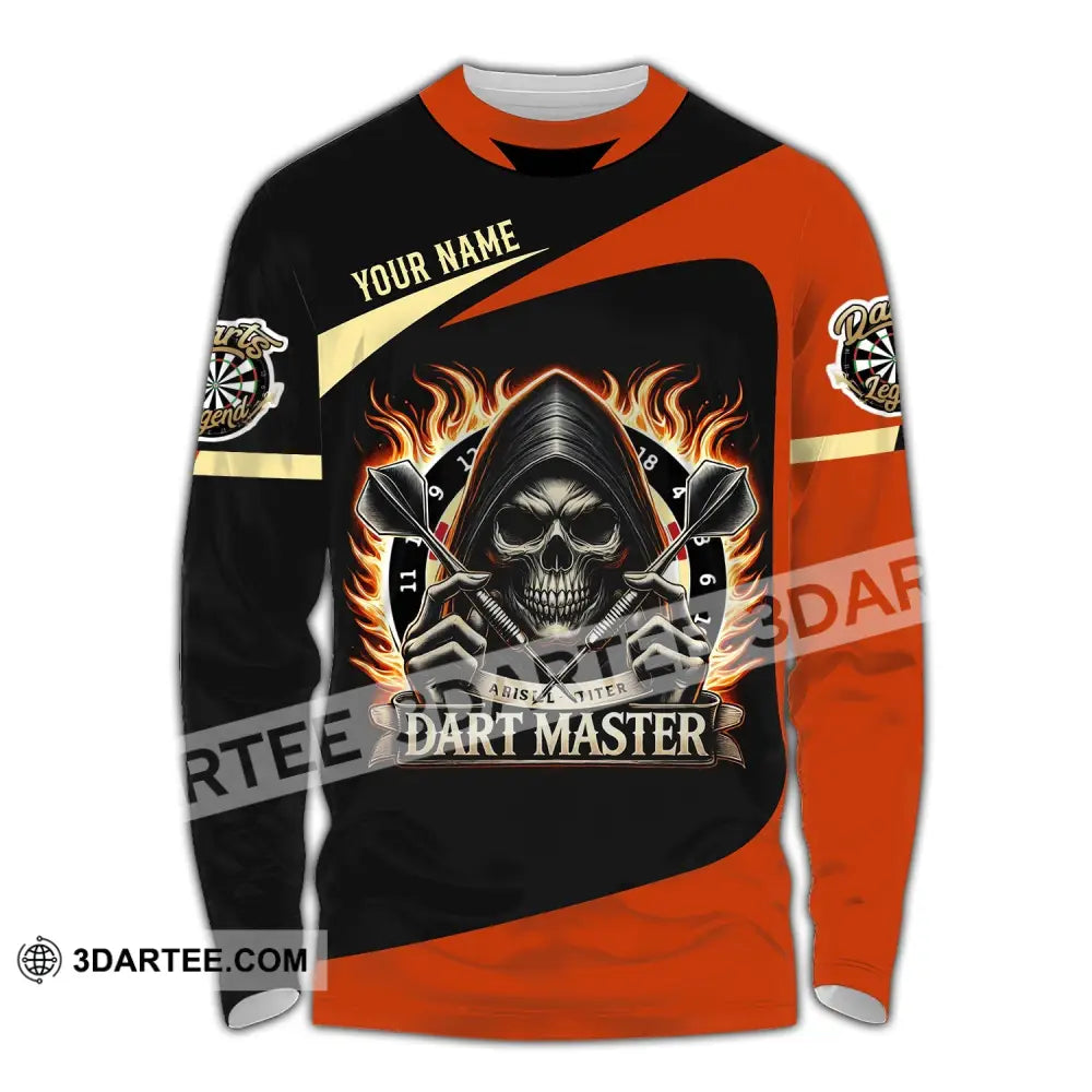 Unisex Shirt - Custom Name Dart Master Long Sleeve / S T-Shirt