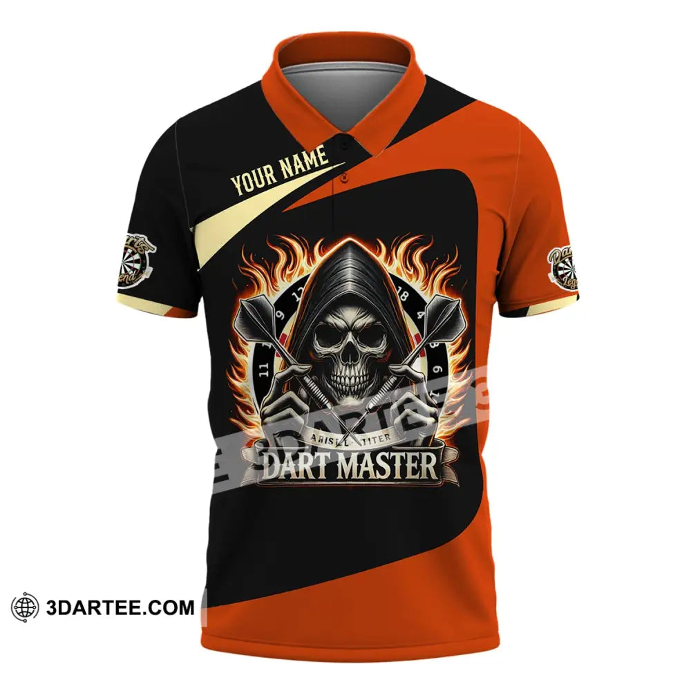 Unisex Shirt - Custom Name Dart Master Polo / S T-Shirt