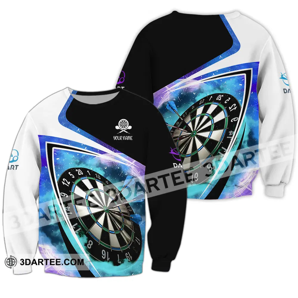 Unisex Shirt - Custom Name Darts Galaxy Long Sleeve / S T-Shirt