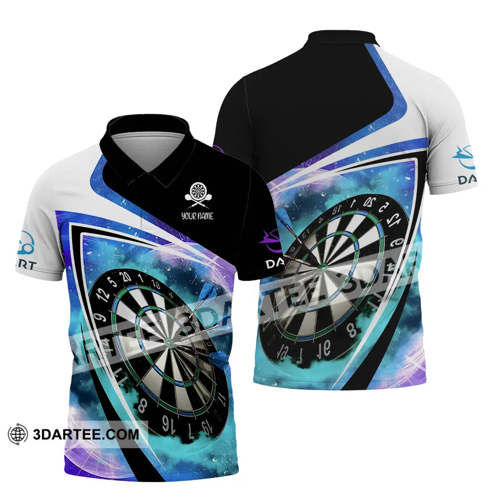 Unisex Shirt - Custom Name Darts Galaxy Polo / S T-Shirt