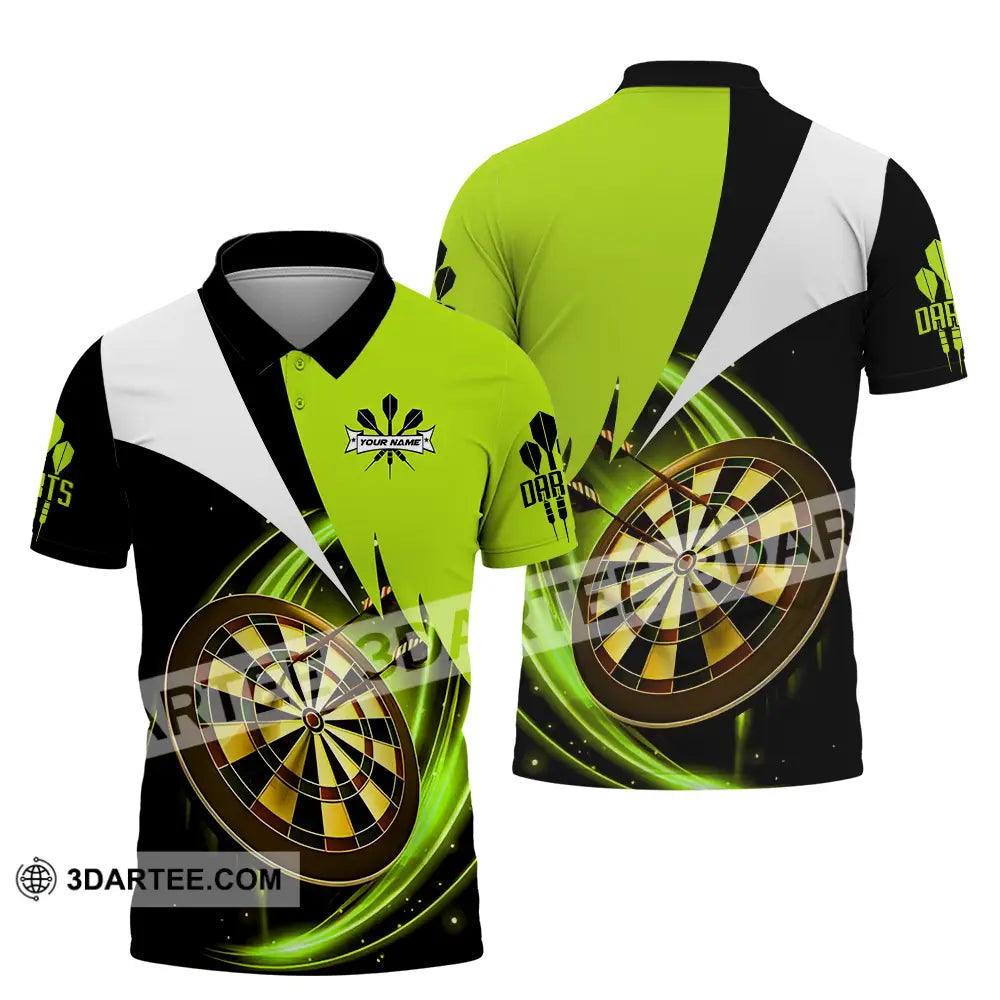 Unisex Shirt - Custom Name Darts Neon Polo / S T-Shirt