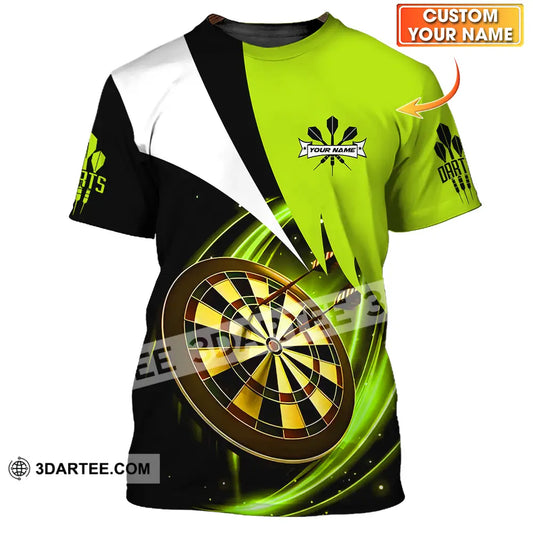 Unisex Shirt - Custom Name Darts Neon T-Shirt