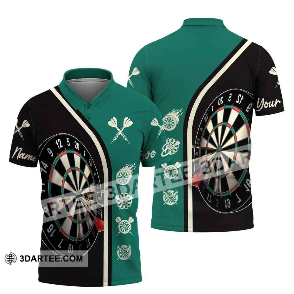 Unisex Shirt - Custom Name Darts Vintage Color Polo / S T-Shirt