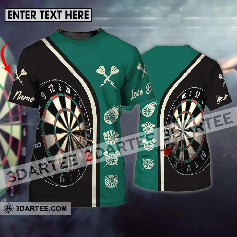 Unisex Shirt - Custom Name Darts Vintage Color T-Shirt
