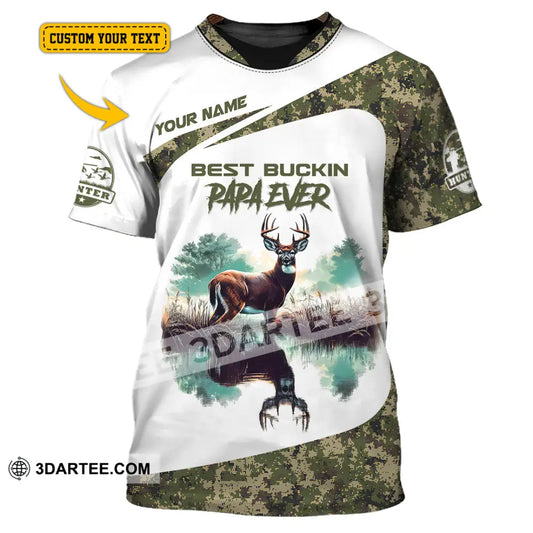 Unisex Shirt Custom Name Deer Hunter Hunting Polo Long Sleeve Animal T-Shirt Nh240731 T-Shirt