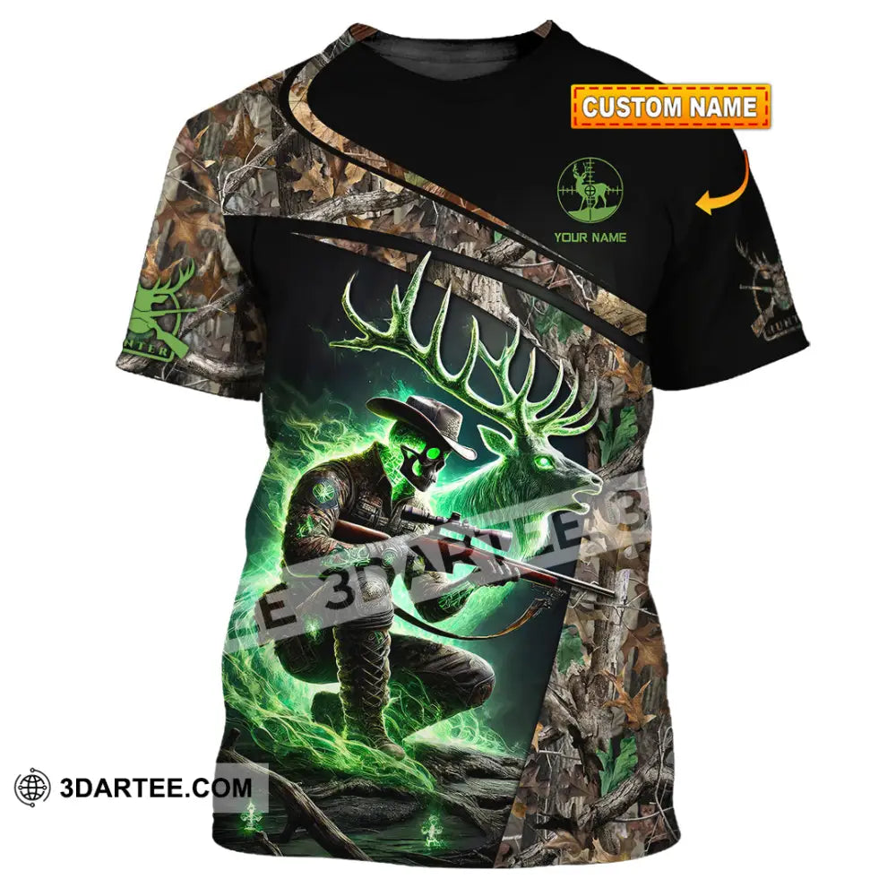 Unisex Shirt Custom Name Deer Hunting Hunter Gift T-Shirt