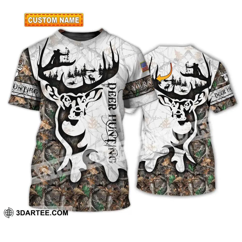 Unisex Shirt - Custom Name Deer Hunting T-Shirt