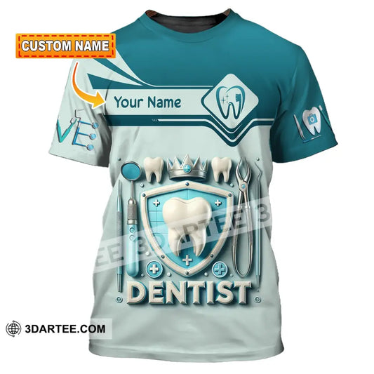 Unisex Shirt Custom Name Dentist Dental T-Shirt Gift For T-Shirt