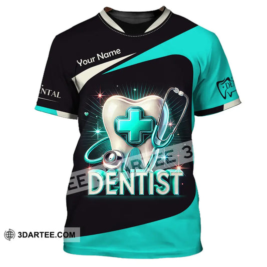 Unisex Shirt Custom Name Dentist Dental T-Shirt Gift For / S T-Shirt