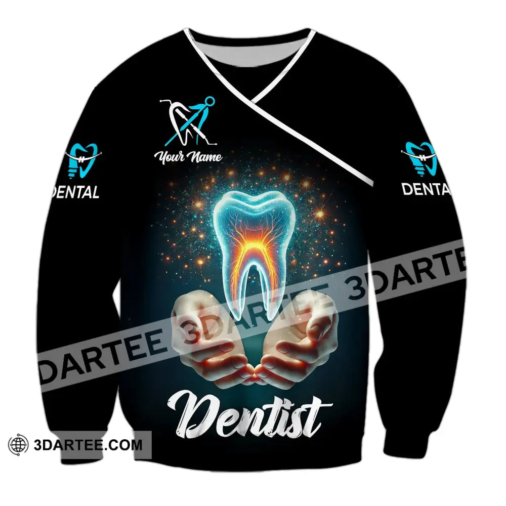 Unisex Shirt - Custom Name Dentist Long Sleeve / S T-Shirt