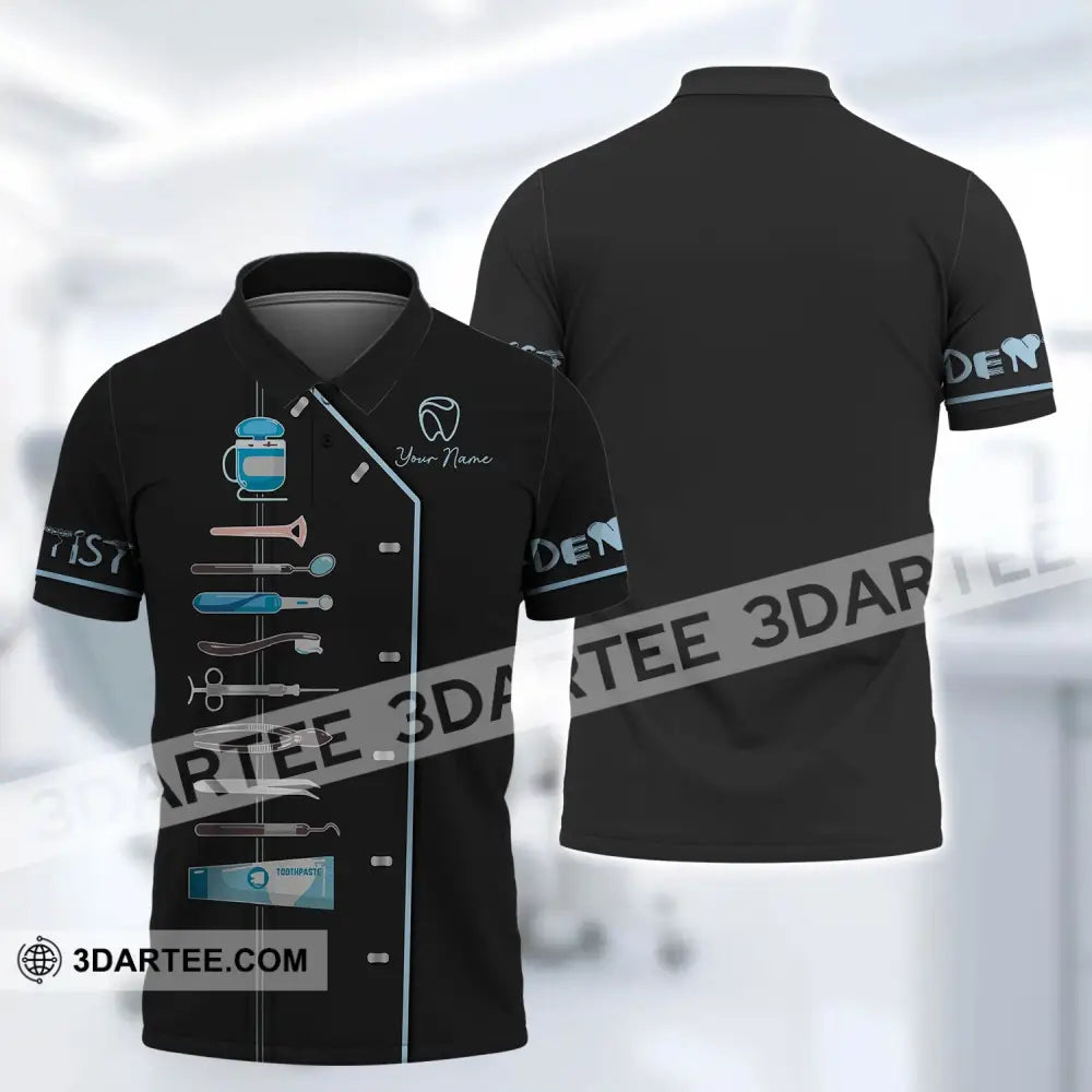 Unisex Shirt - Custom Name Dentist T-Shirt Personalized Hoodie Gift For Dentists Polo / S T-Shirt