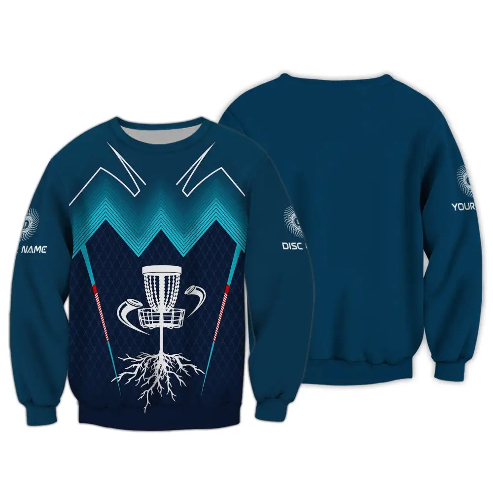 Unisex Shirt Custom Name Disc Golf Polo Tee Gift For Player Long Sleeve / S T-Shirt