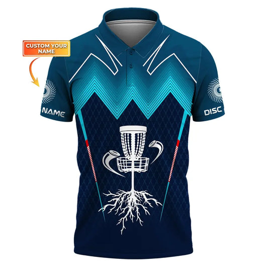 Unisex Shirt Custom Name Disc Golf Polo Tee Gift For Player / S T-Shirt