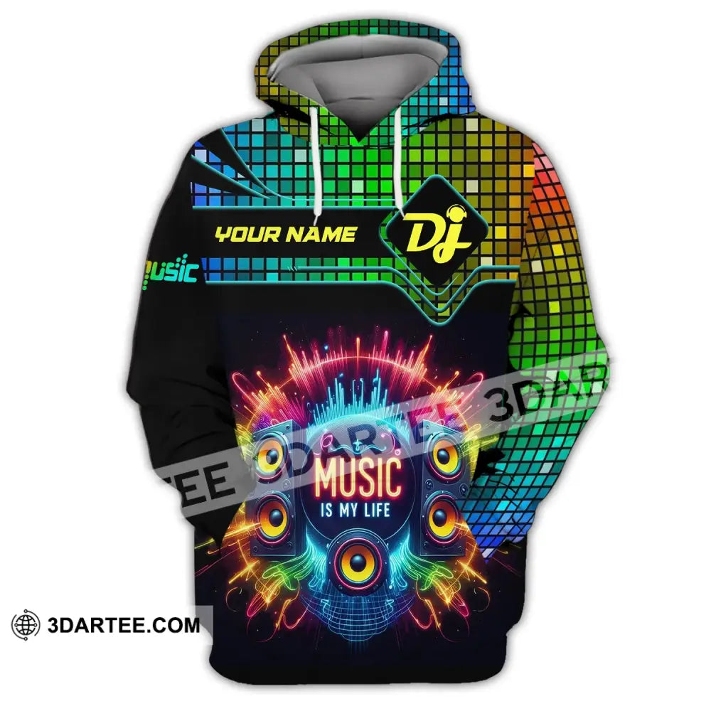 Unisex Shirt Custom Name Disc Jockey Dj Hoodie Polo Long Sleeve Gift For / S T-Shirt