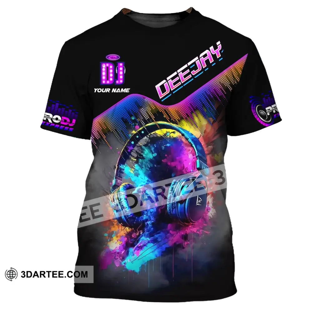 Unisex Shirt Custom Name Disc Jockey T-Shirt Deejay Gift For Dj / S