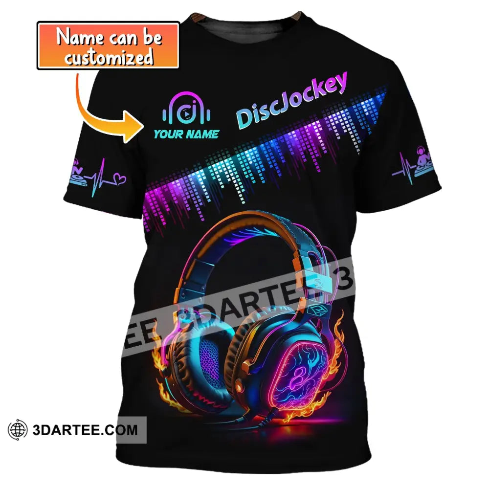 Unisex Shirt Custom Name Disc Jockey T-Shirt Music Lover Gift Dj Hoodie