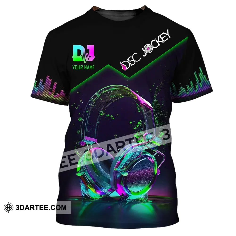 Unisex Shirt Custom Name Disc Jockey T-Shirt Music Lover Gift For Dj / S